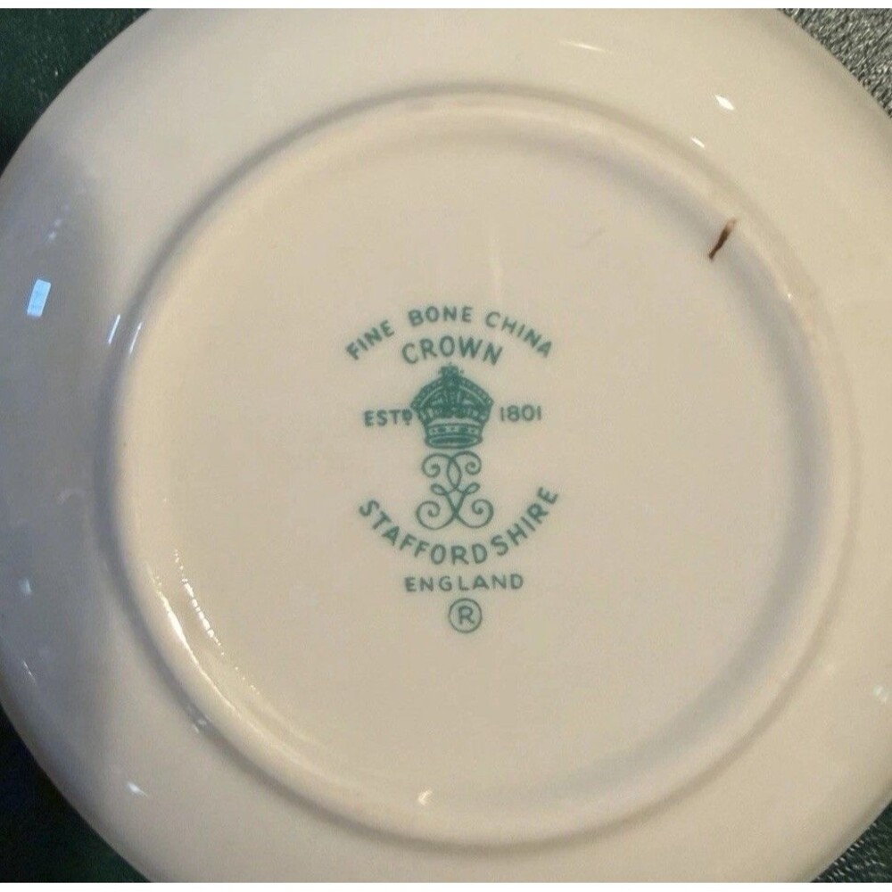 Vintage Crown Staffordshire Fine Bone China Butter Pat or Trinket dish - Picture 5 of 6